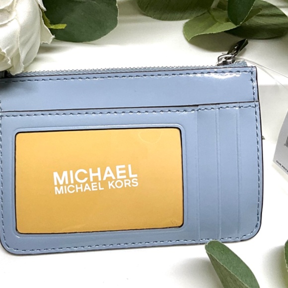 Michael Kors Fulton Small Blue TZ Coin Pouch - Picture 2 of 7
